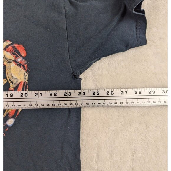 Avengers Mad Engine Marvel T-Shirt Y2K Spider-man Thor Iron Man America Faded - Picture 4 of 5